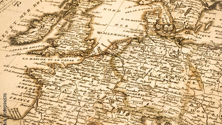 18th - Century map of Europe